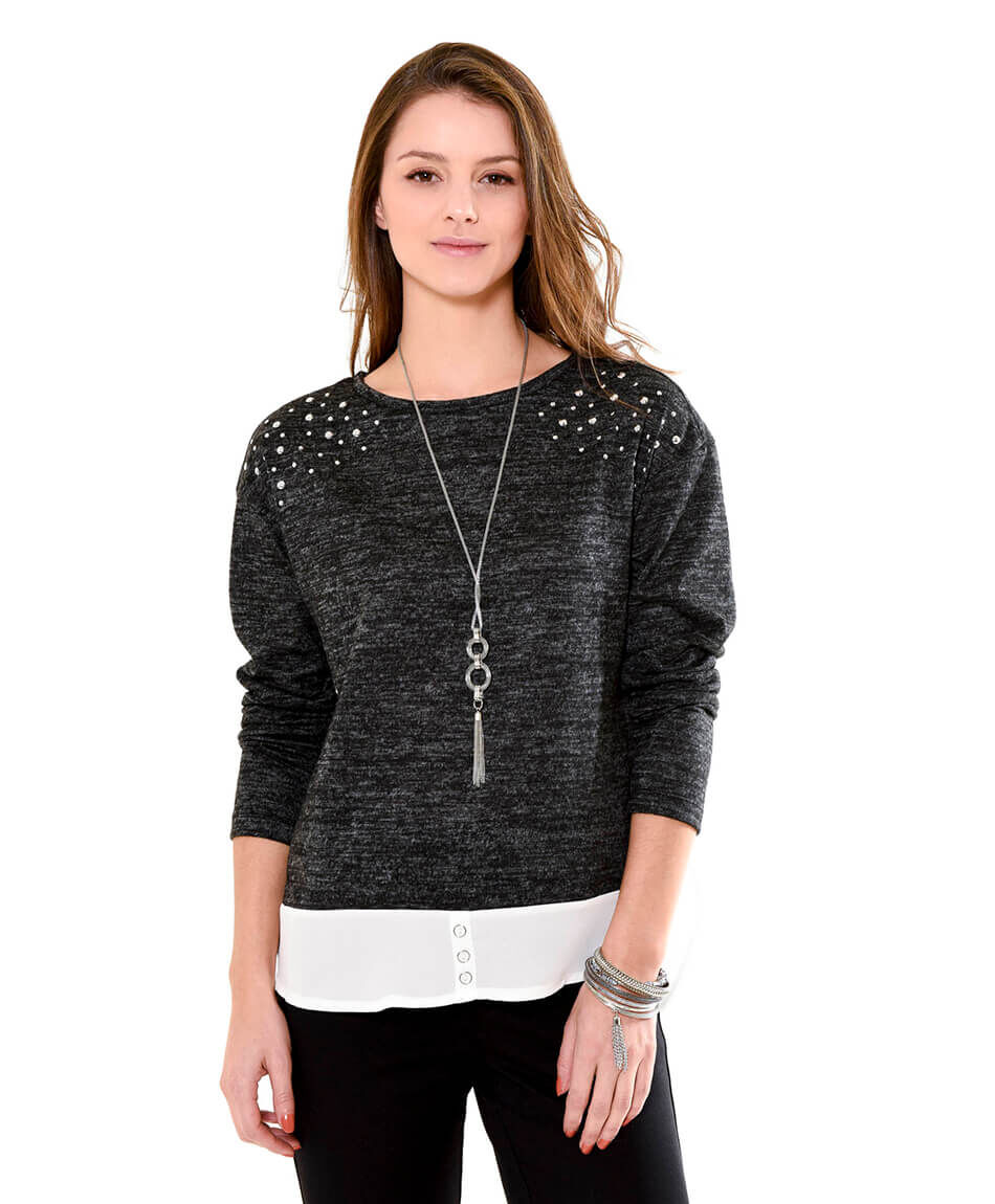 Polera doble tachas