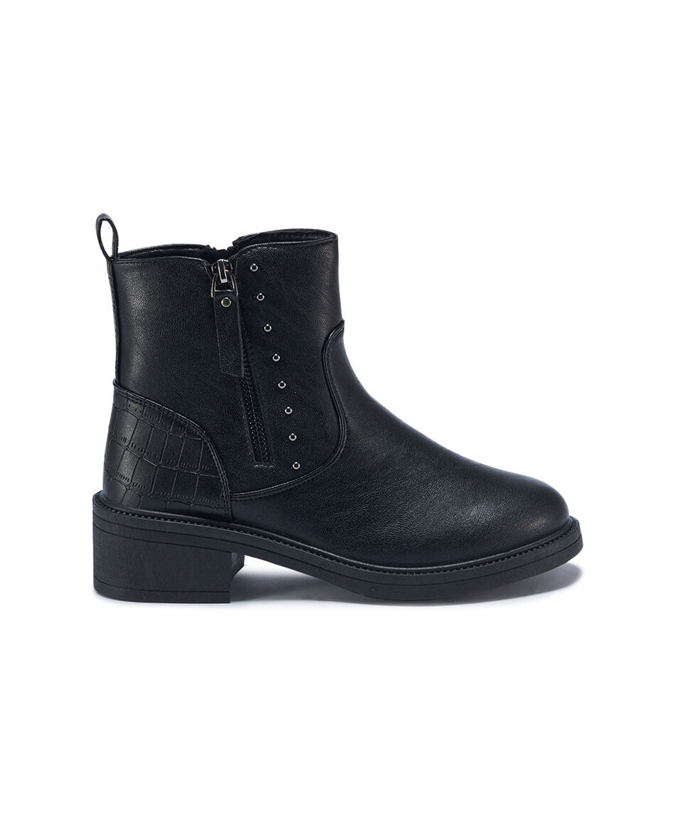 Bot&iacute;n mujer cierre y tachas