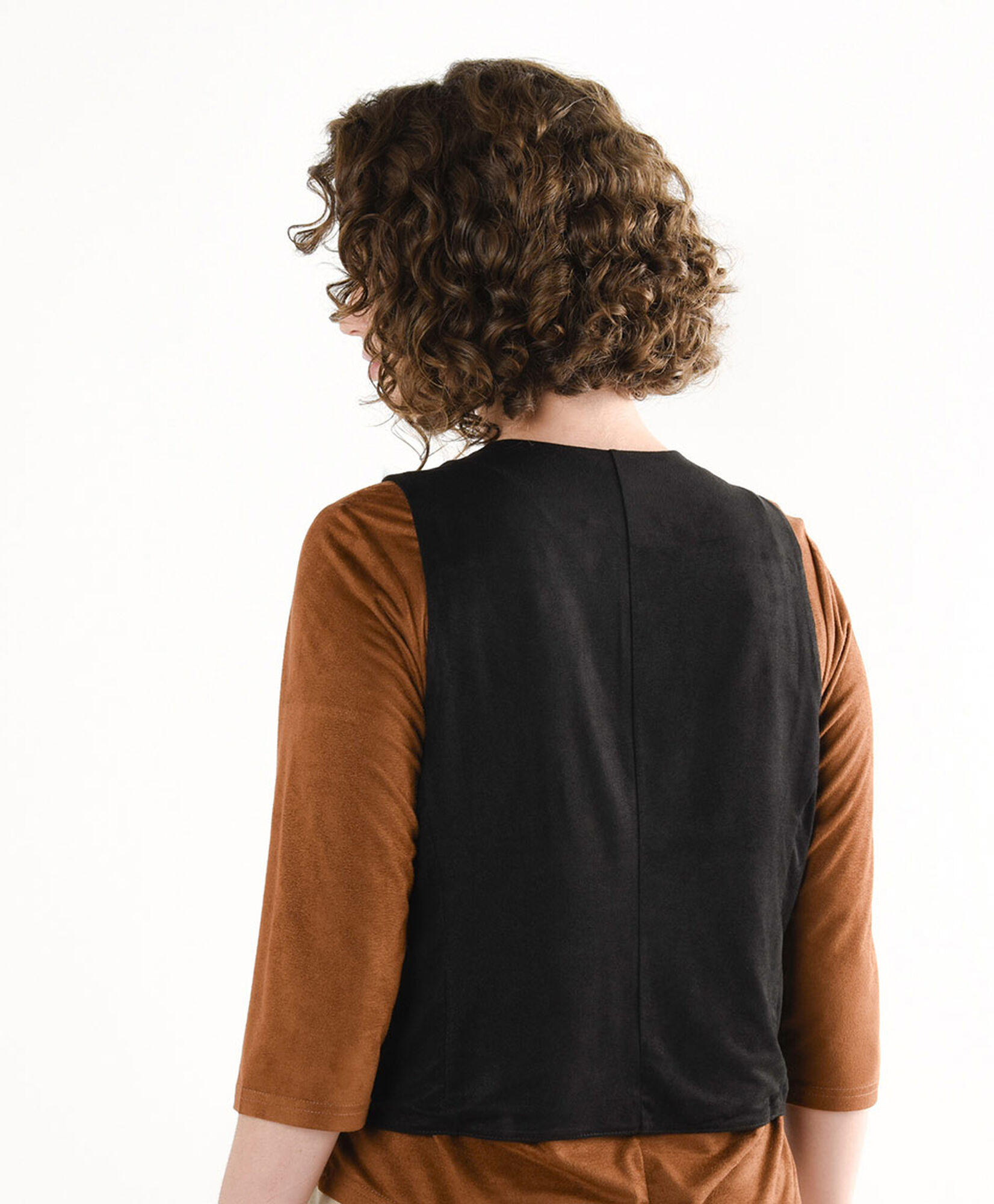 Vest mujer negro suede Vest mujer negro suede