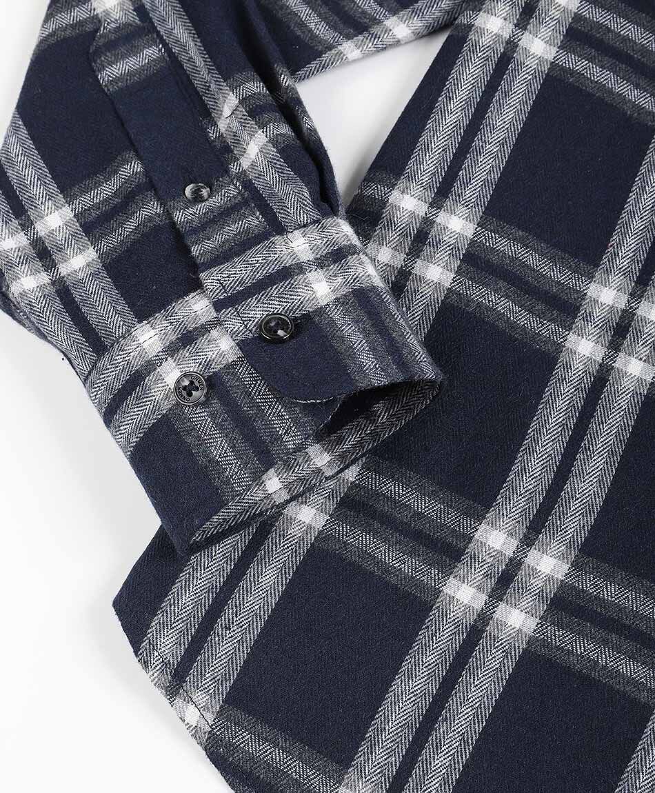 Camisa hombre franela navy