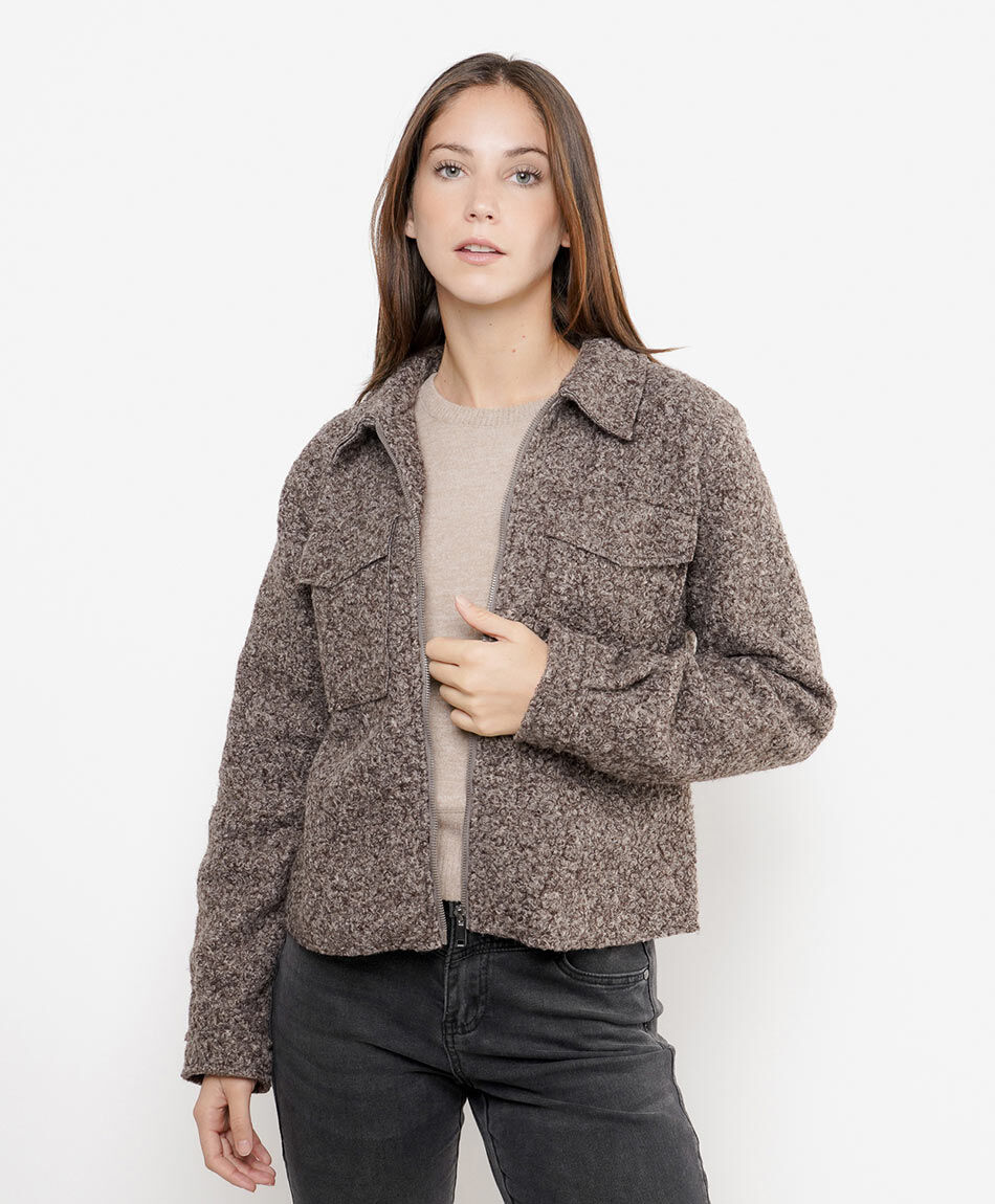 Chaqueta mujer jaspeada