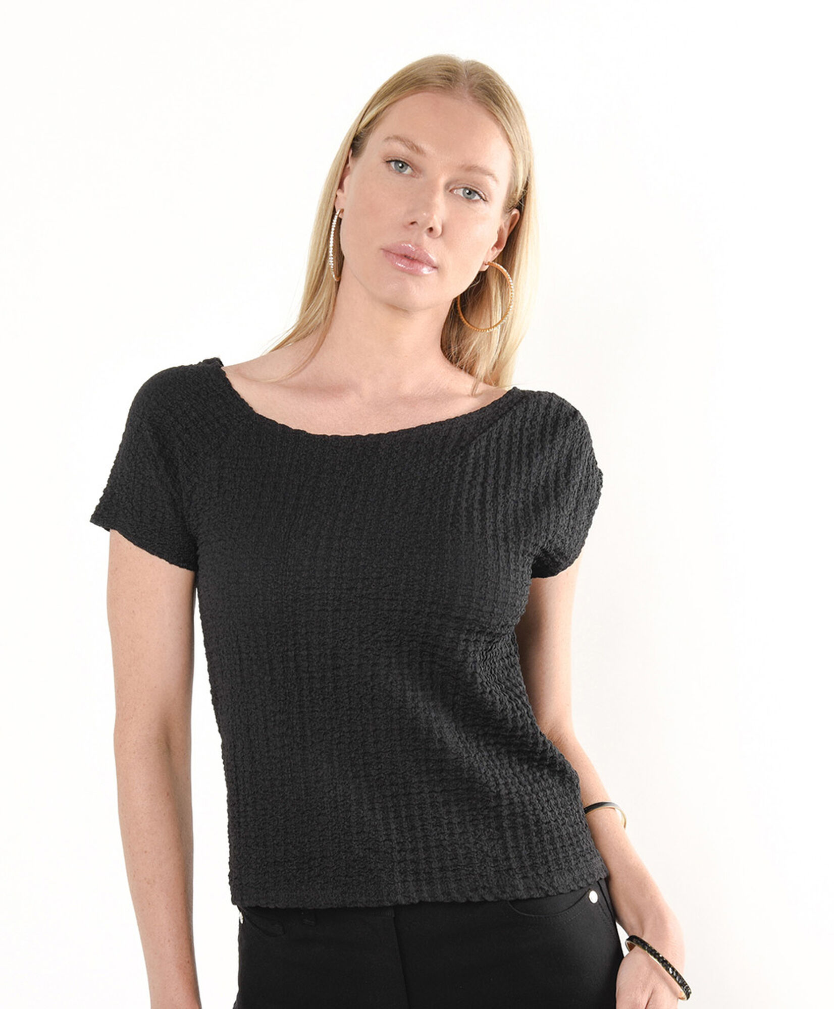 Polera mujer cuello asimétrico Polera mujer cuello asimétrico