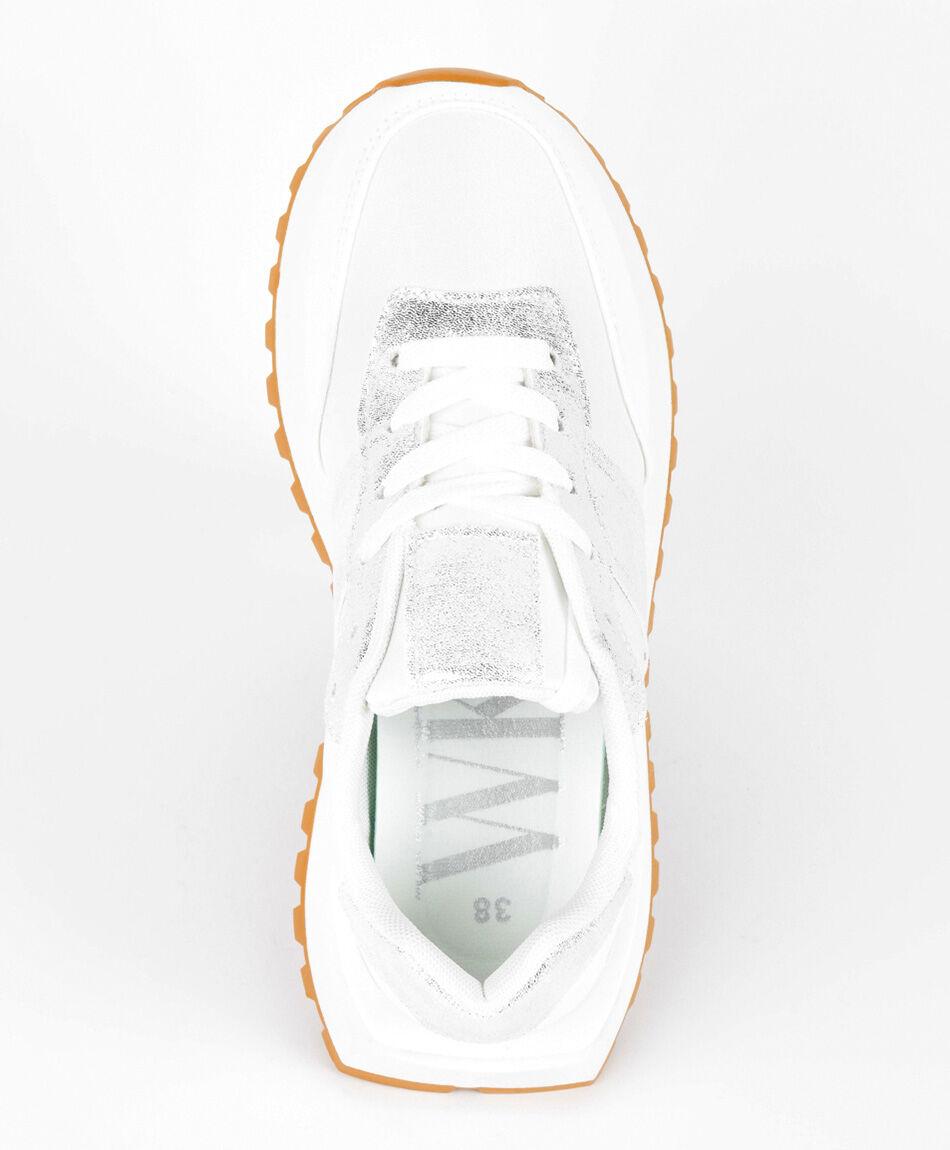 Zapatilla mujer brillante