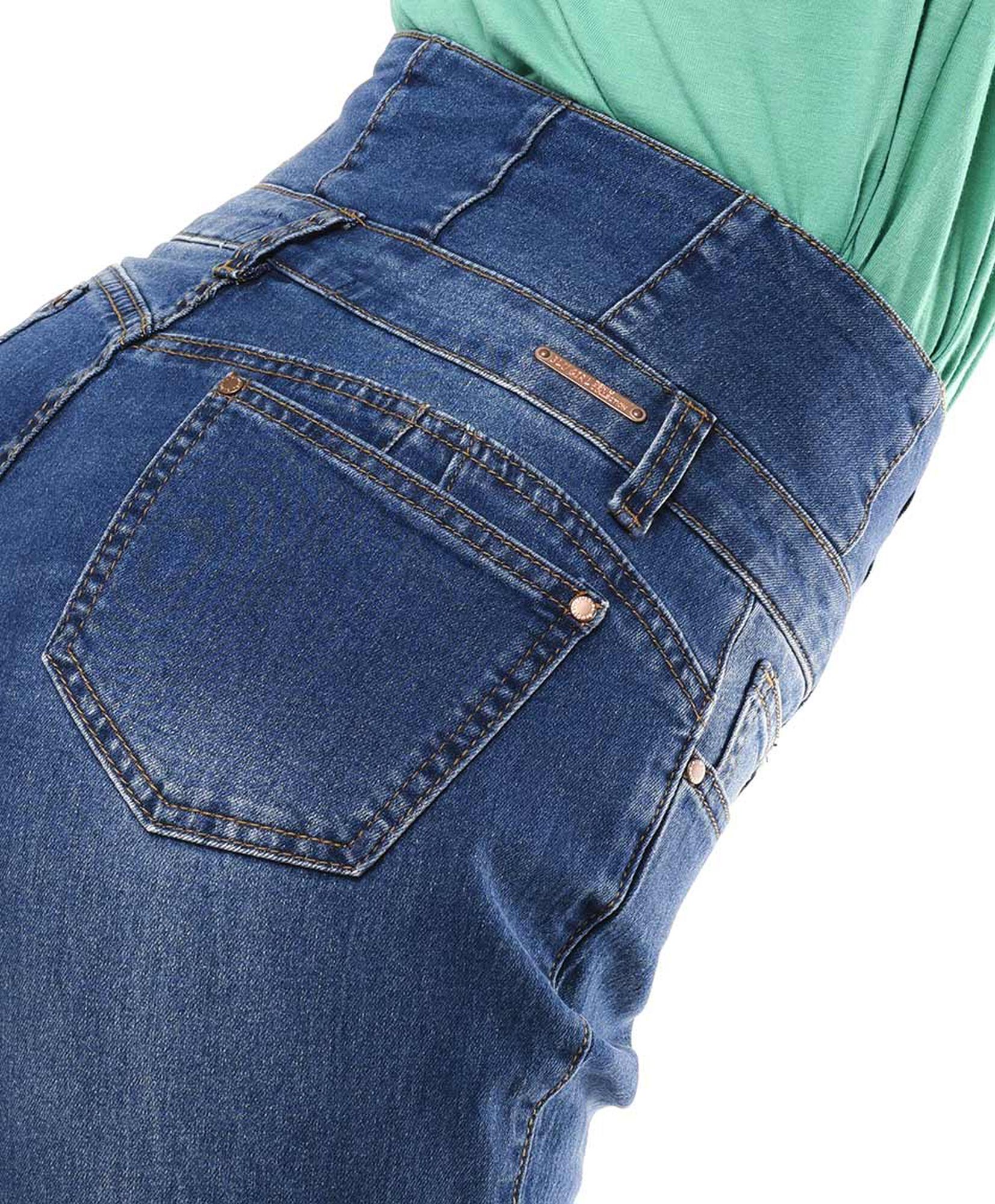 Jeans mujer pretina ancha cargo Jeans mujer pretina ancha cargo