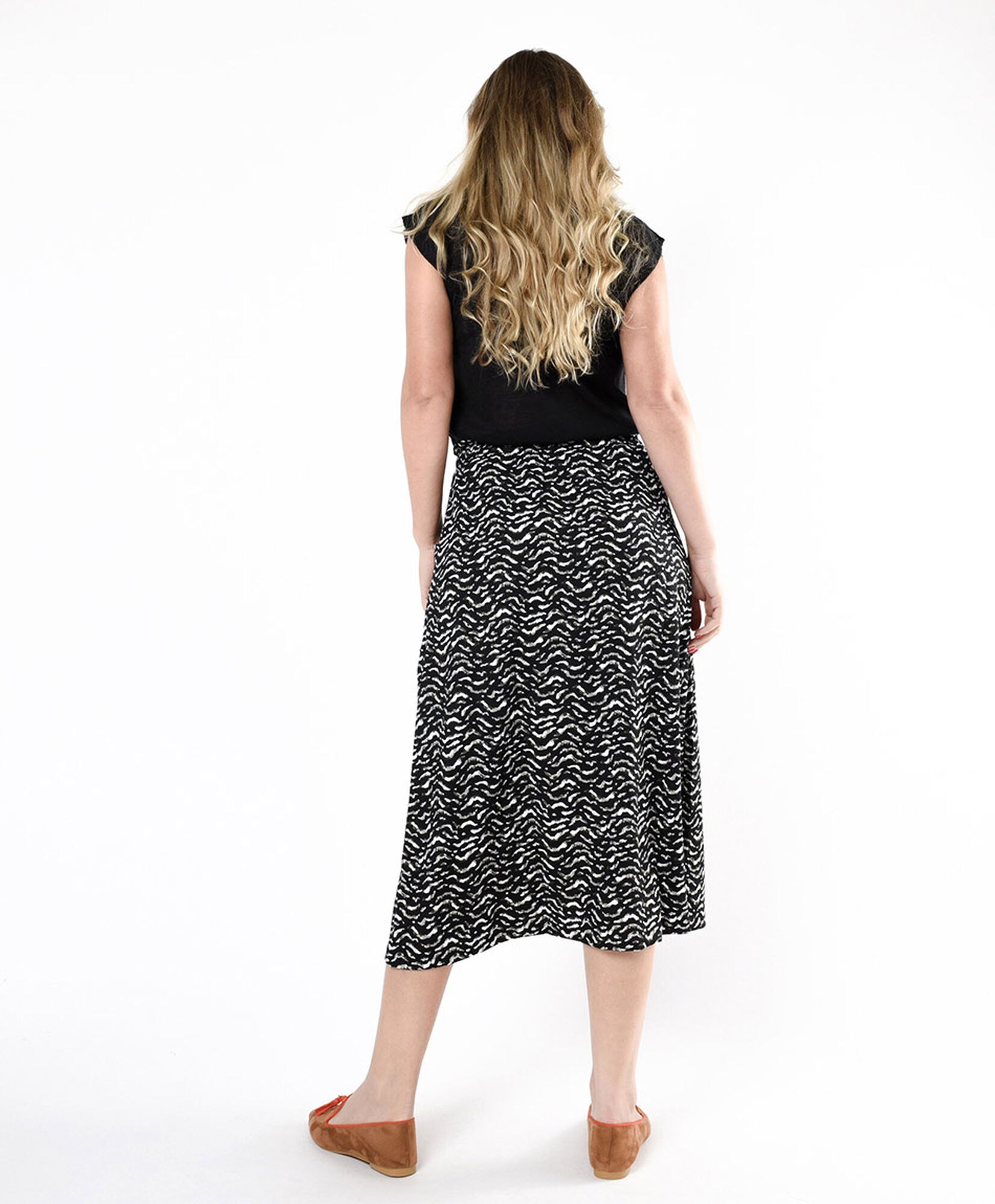 Falda mujer textura estampada Falda mujer textura estampada