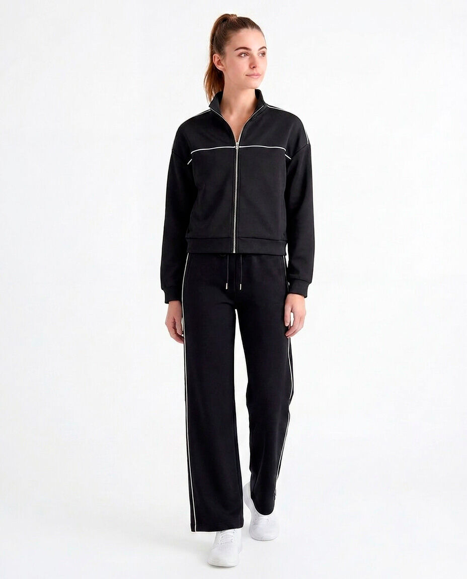 Pantal&oacute;n deportivo mujer l&iacute;neas blancas