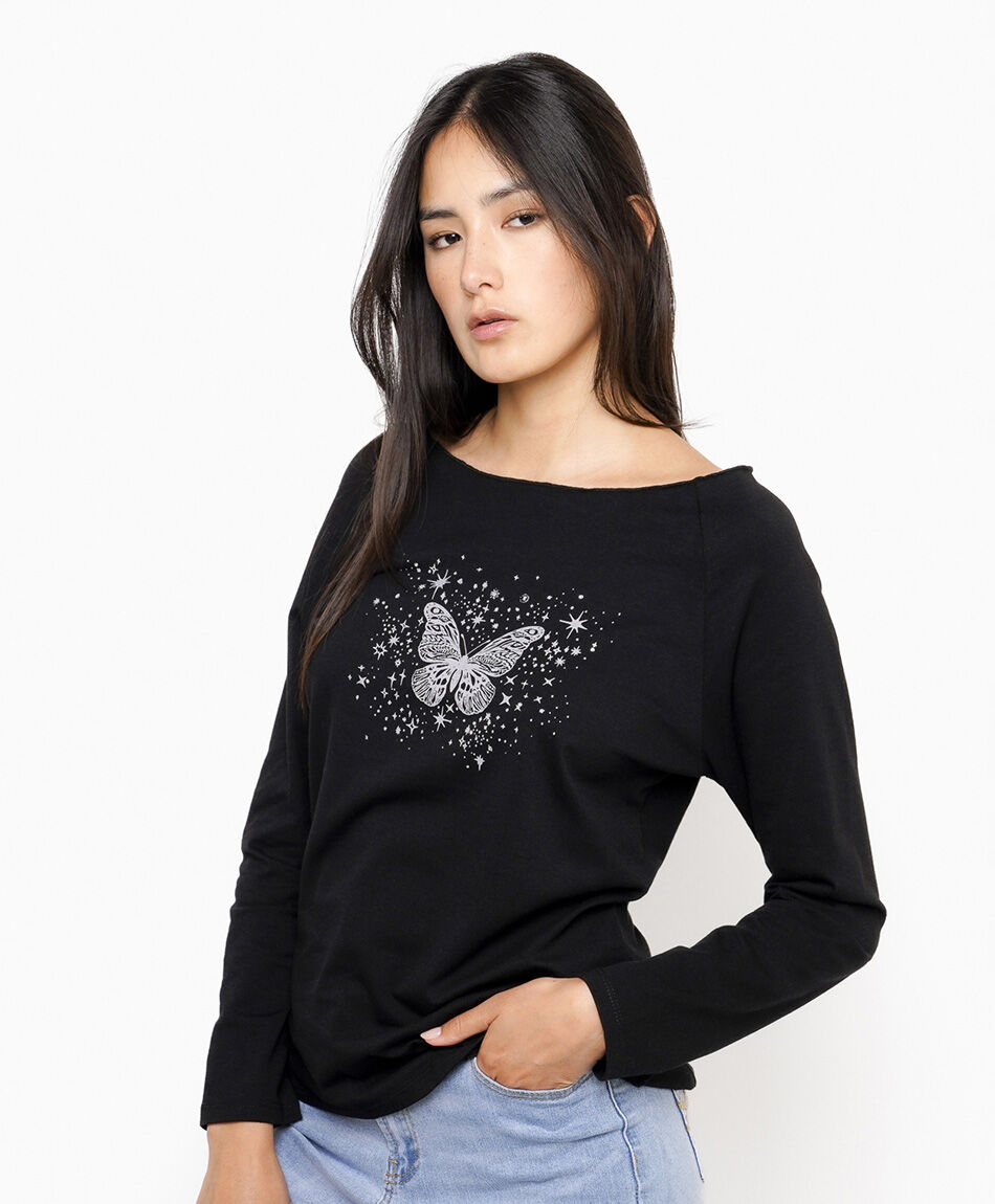 Polera mujer butterfly