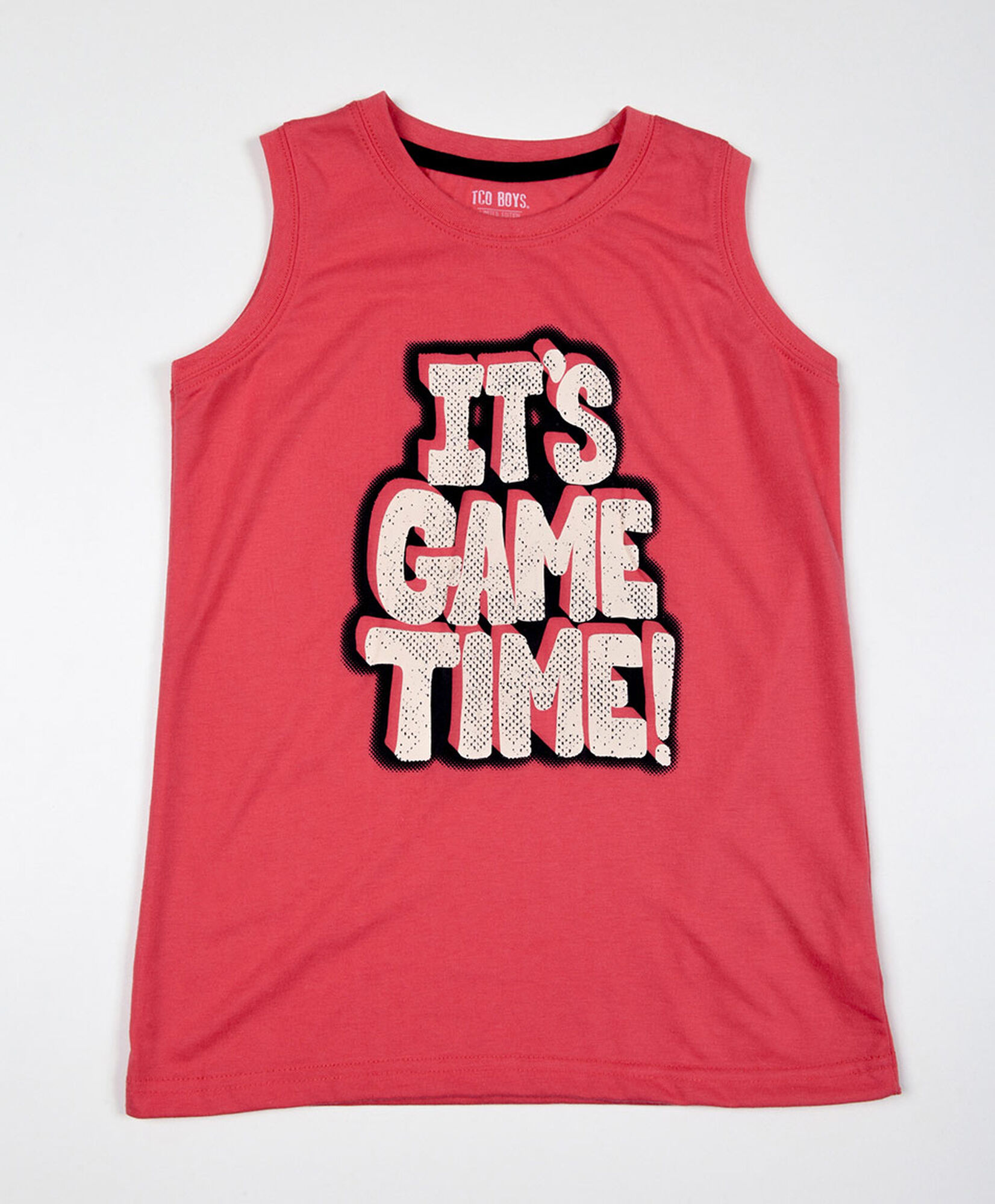 Polera niño game time sin mangas Polera niño game time sin mangas