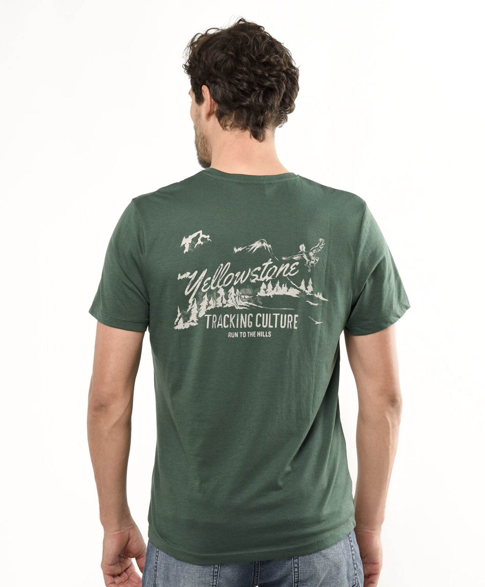 Polera hombre doble estampado yellowstone Polera hombre doble estampado yellowstone