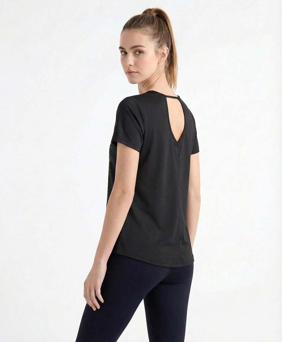 Polera deportiva mujer estrella dorada