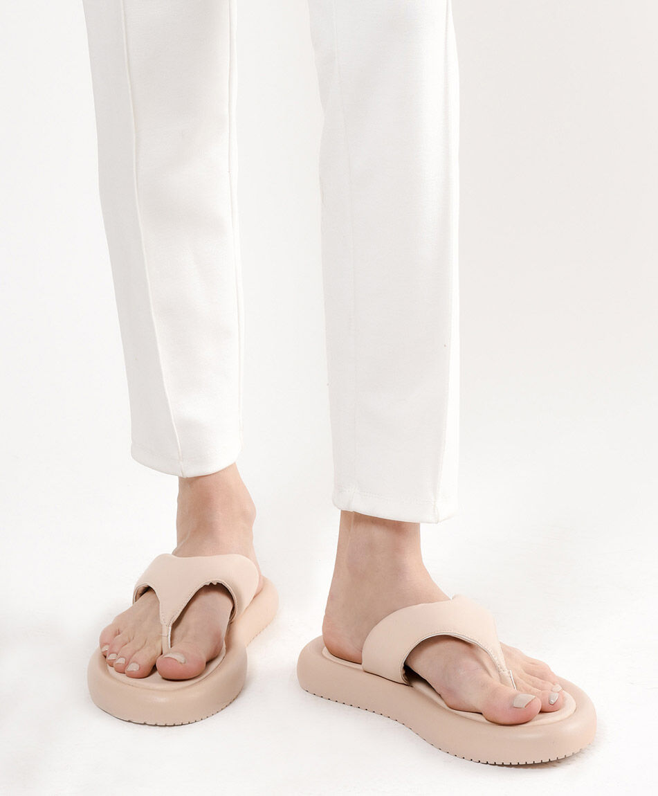 Sandalia mujer abierta acolchada