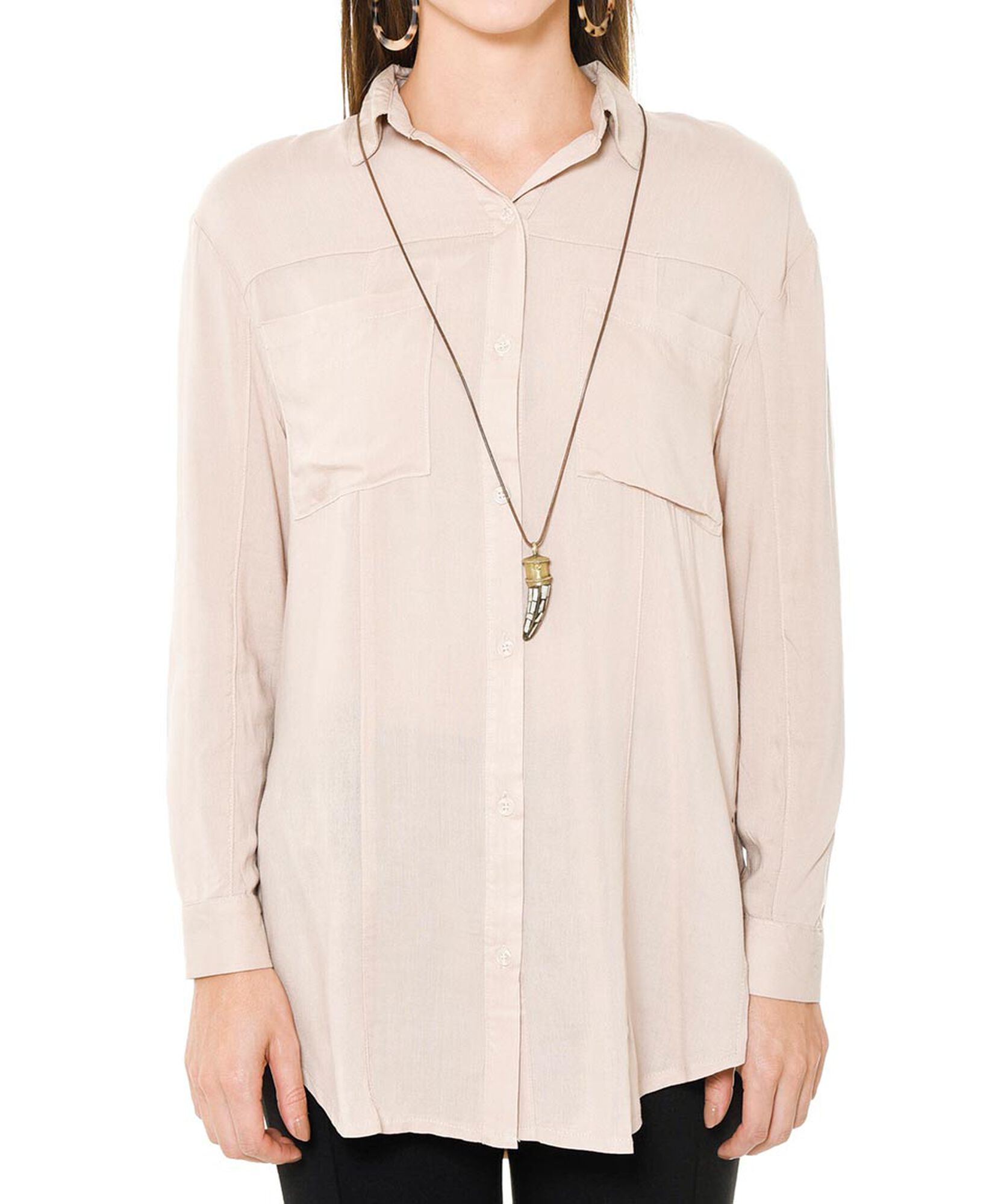 Blusa bolsillo parche Blusa bolsillo parche