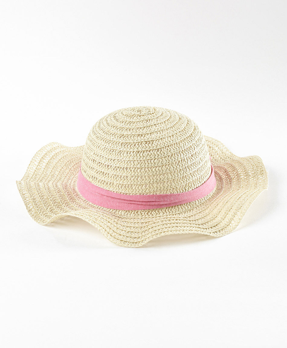 Sombrero ni&ntilde;a cinta ondulado