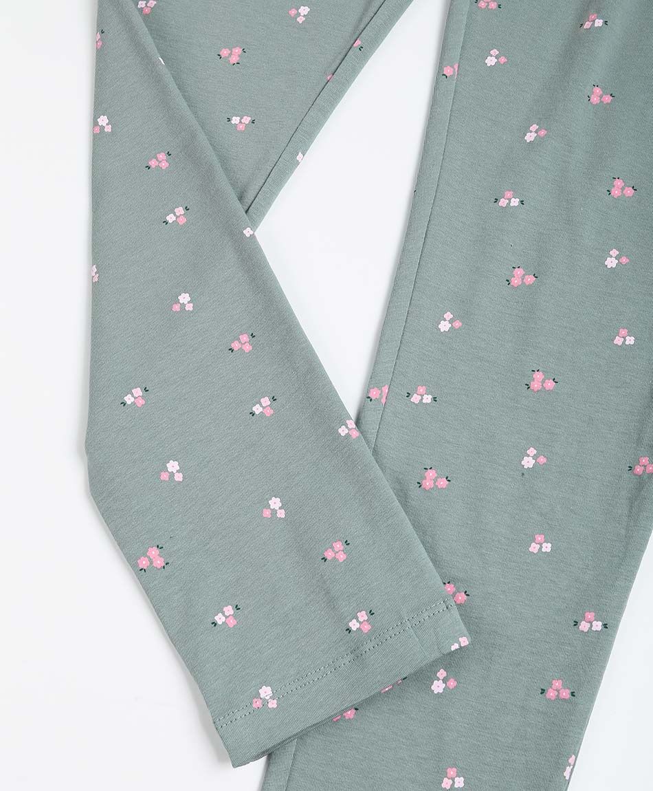Leggins ni&ntilde;a estampado florcitas