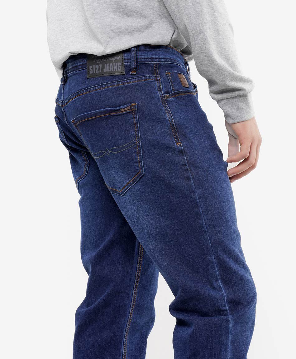 Jeans hombre desgastado slim fit