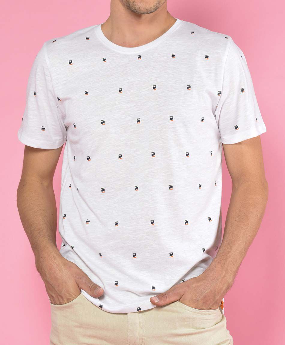 Polera manga corta cuello redondo