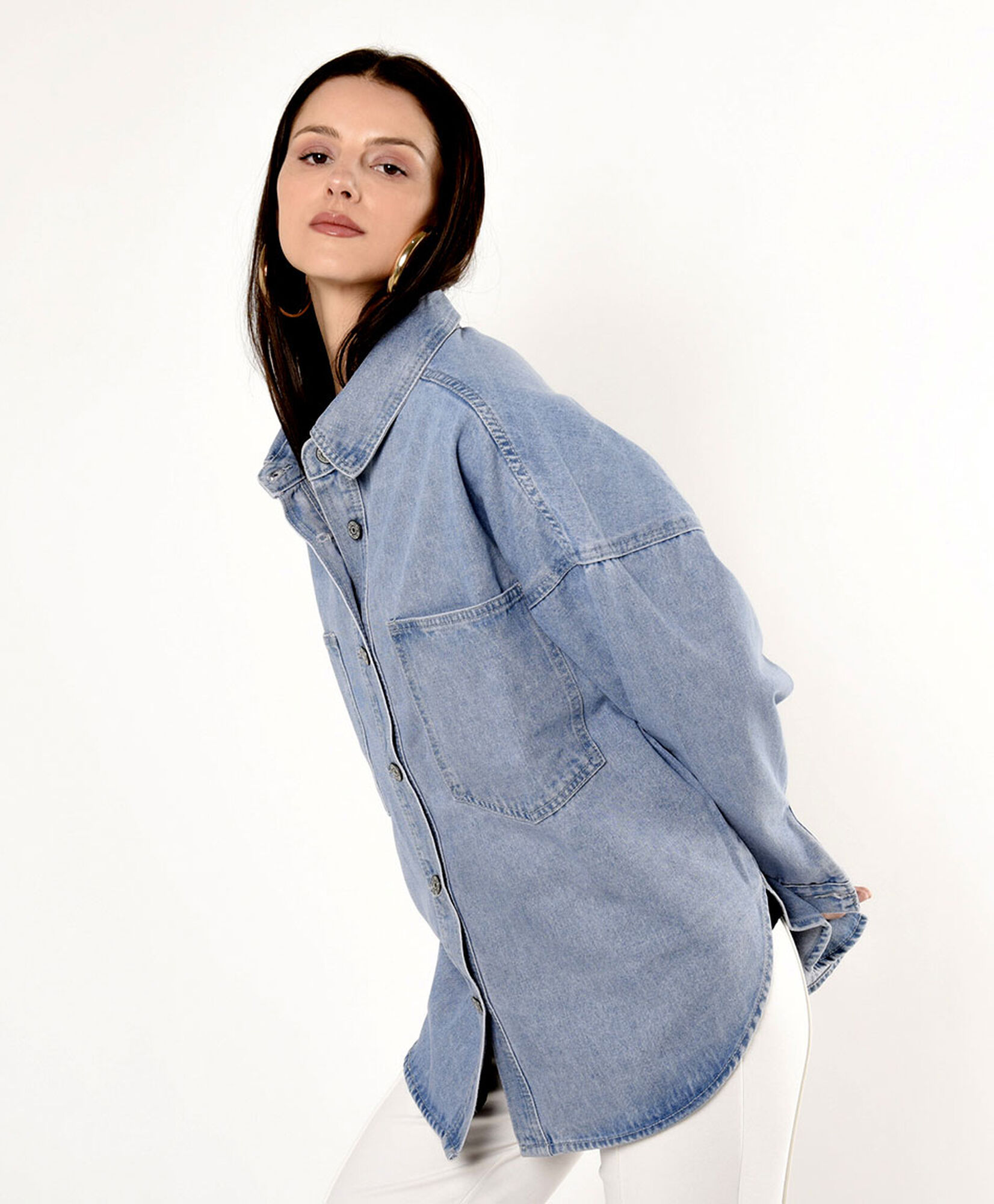 Chaqueta mujer denim oversize Chaqueta mujer denim oversize