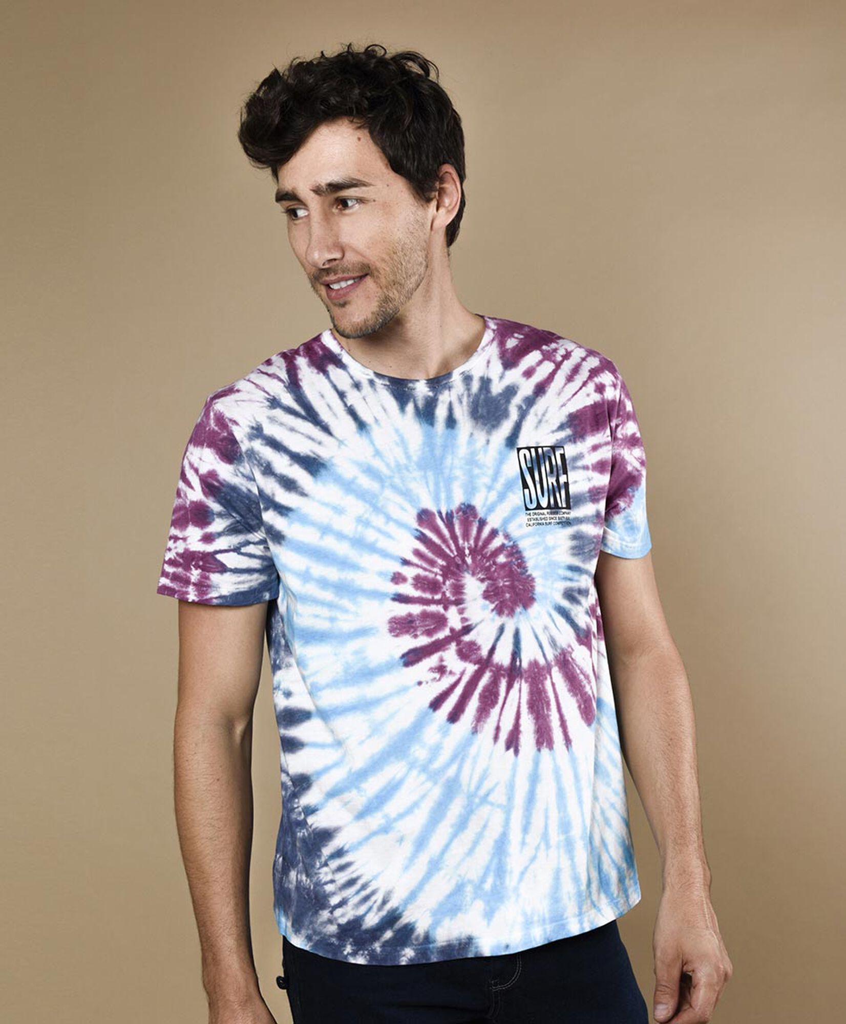 Polera hombre tie dye Polera hombre tie dye