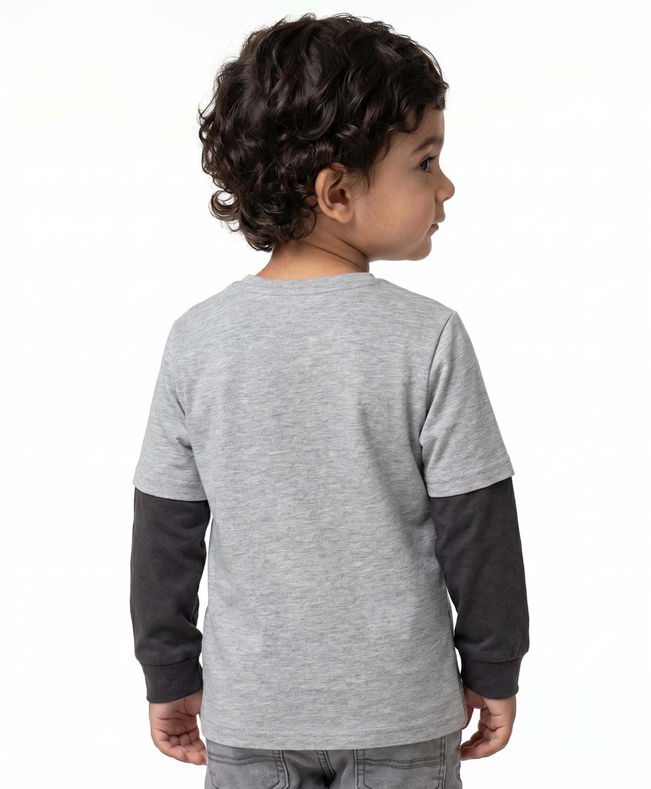 Polera beb&eacute; manga larga dinosaurios