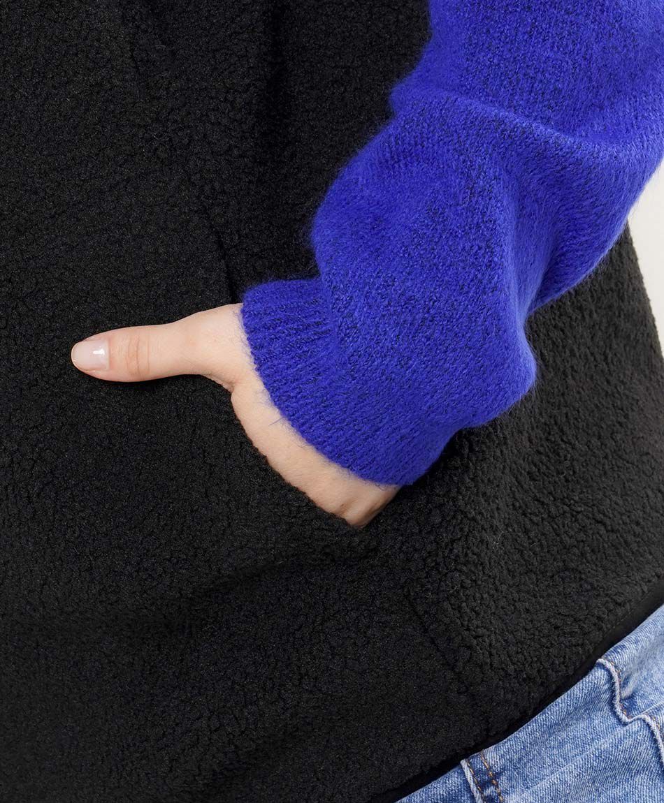 Polar mujer entallado sin mangas negro