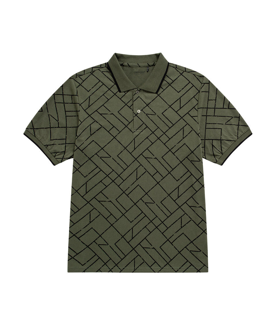 Polera hombre cuello polo green