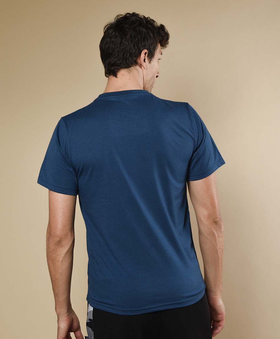 Polera deportiva manga corta cuello redondo