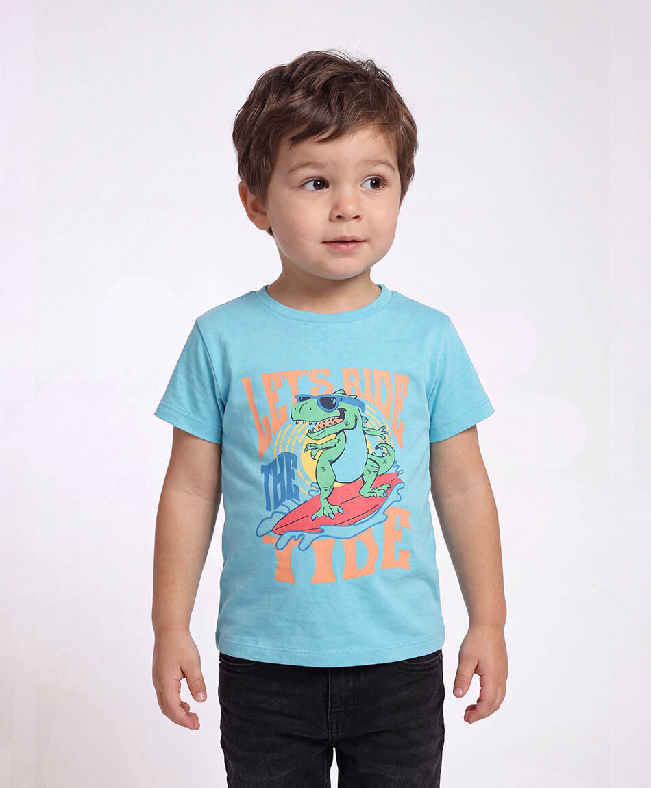Polera beb&eacute; dinosaurio ola