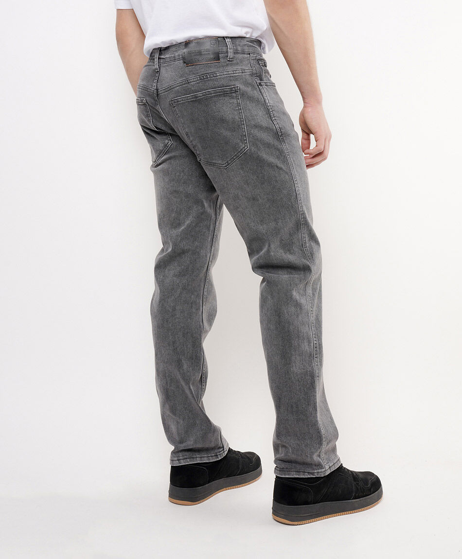 Jeans hombre gris casual