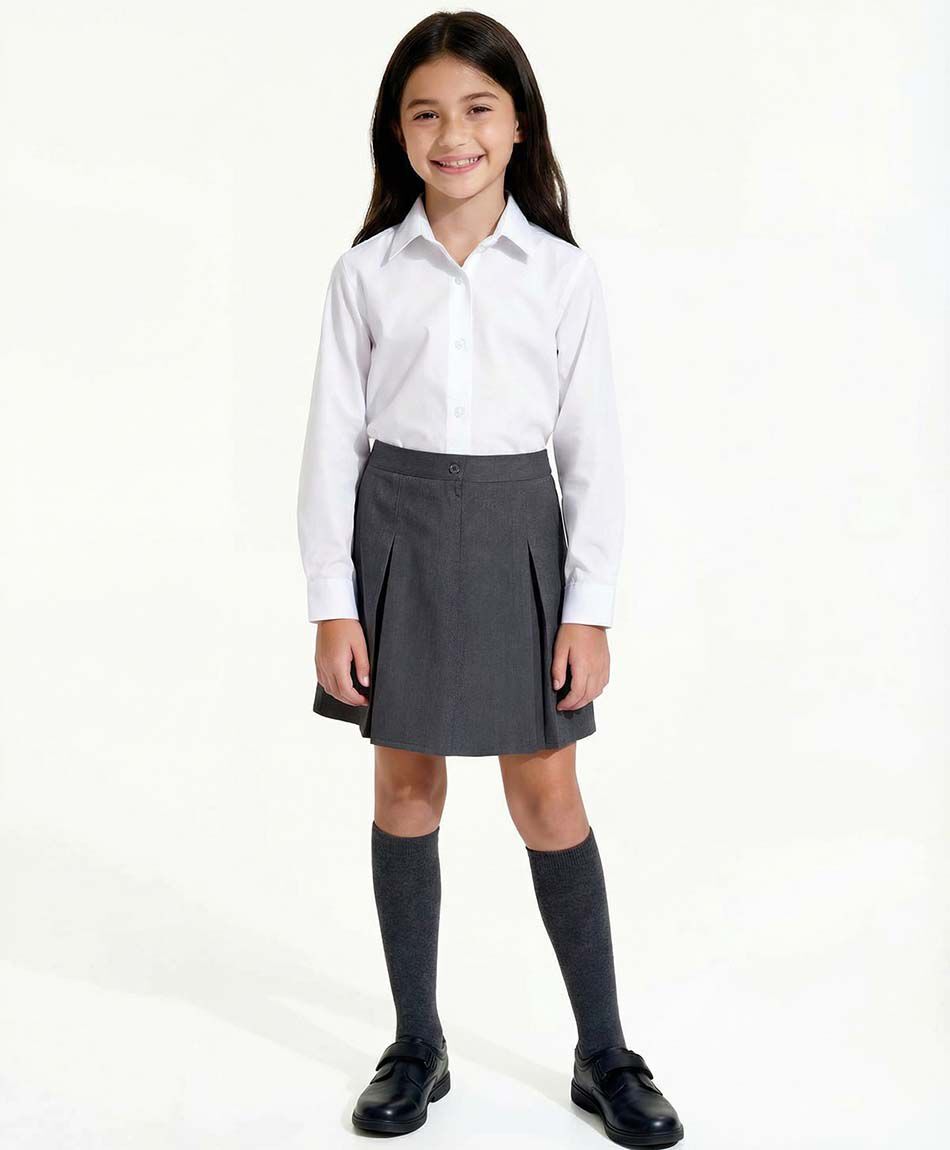 Falda escolar gris