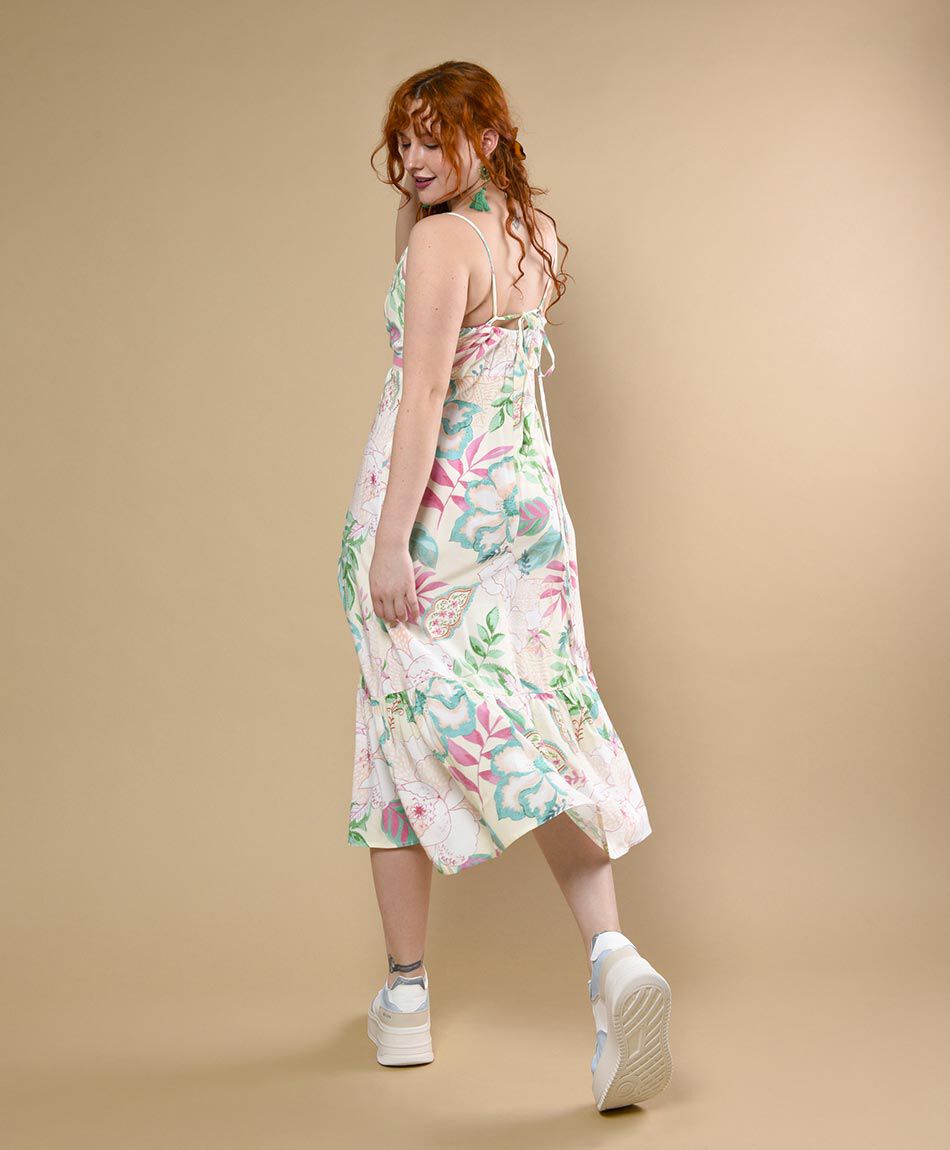Vestido midi tirantes