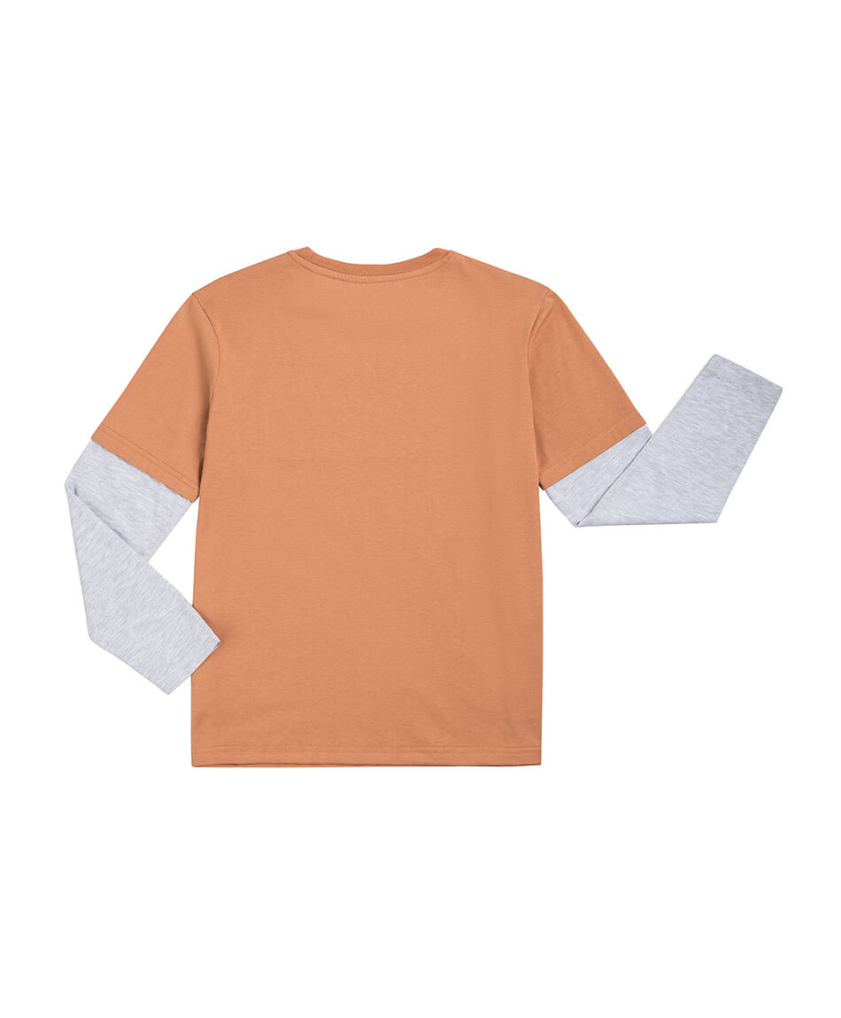 Polera ni&ntilde;o estampado skate