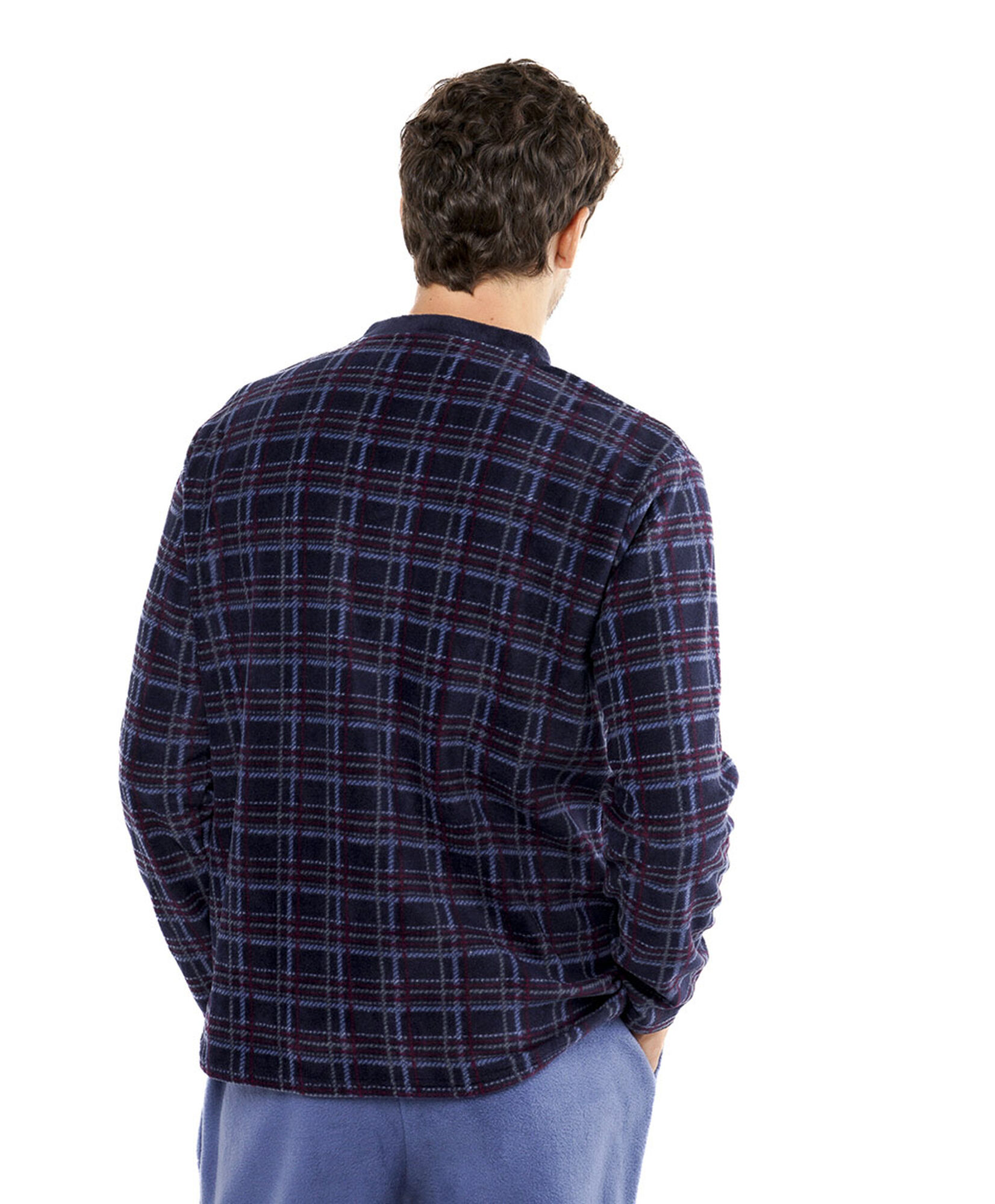 Pijama hombre polar cuadros Pijama hombre polar cuadros