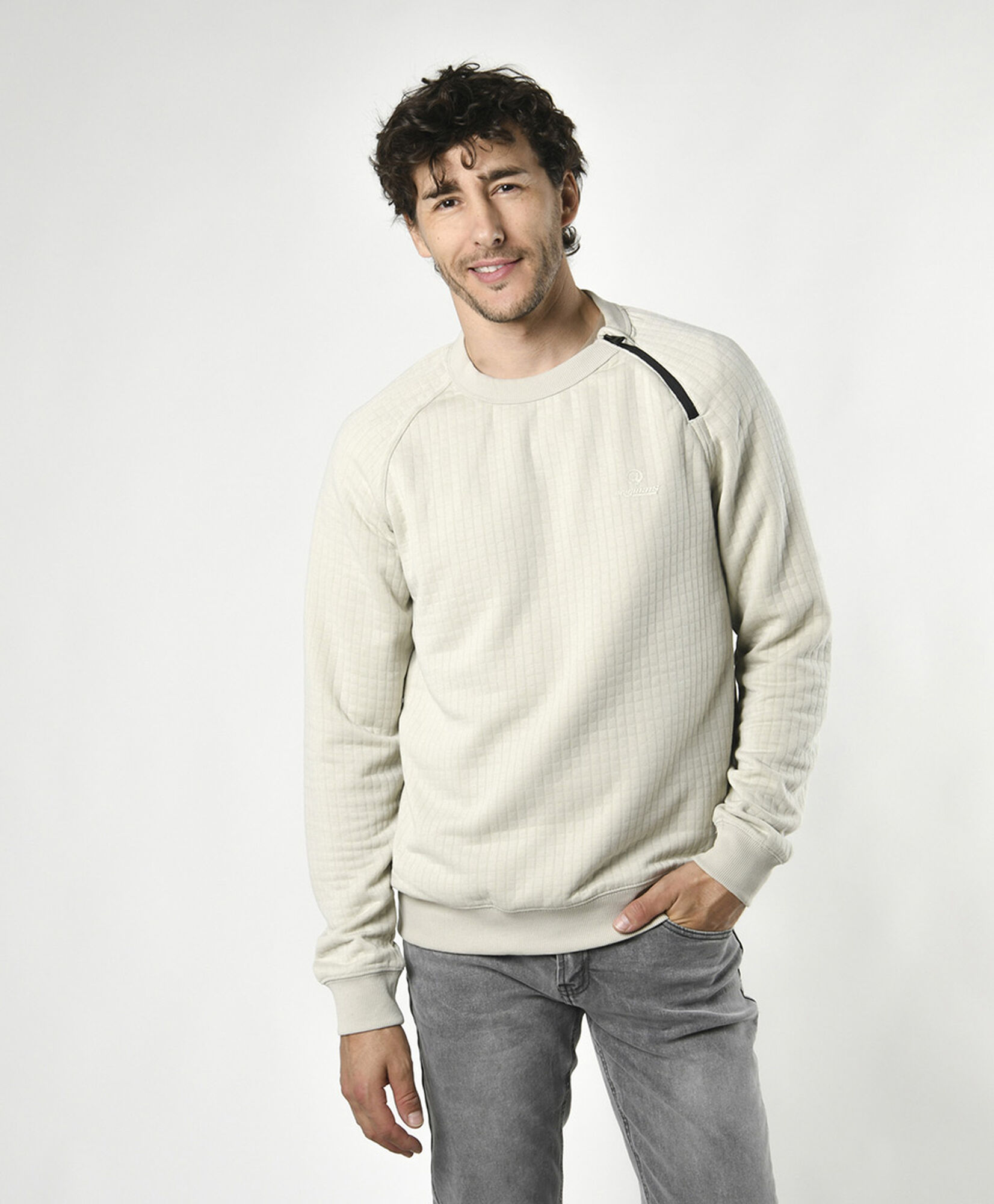Pullover hombre cierre cuello Pullover hombre cierre cuello