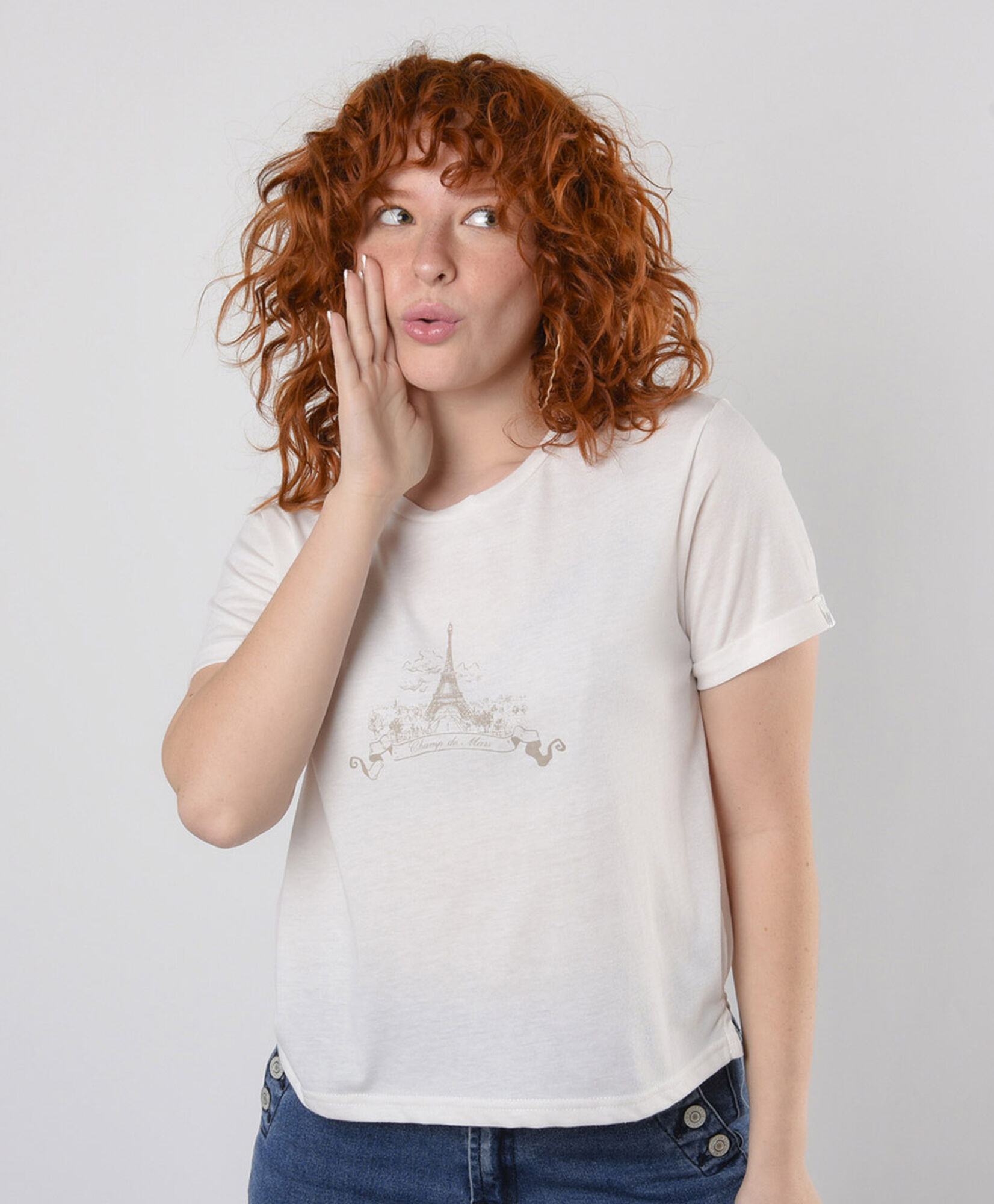 Polera mujer estampado torre eiffel Polera mujer estampado torre eiffel