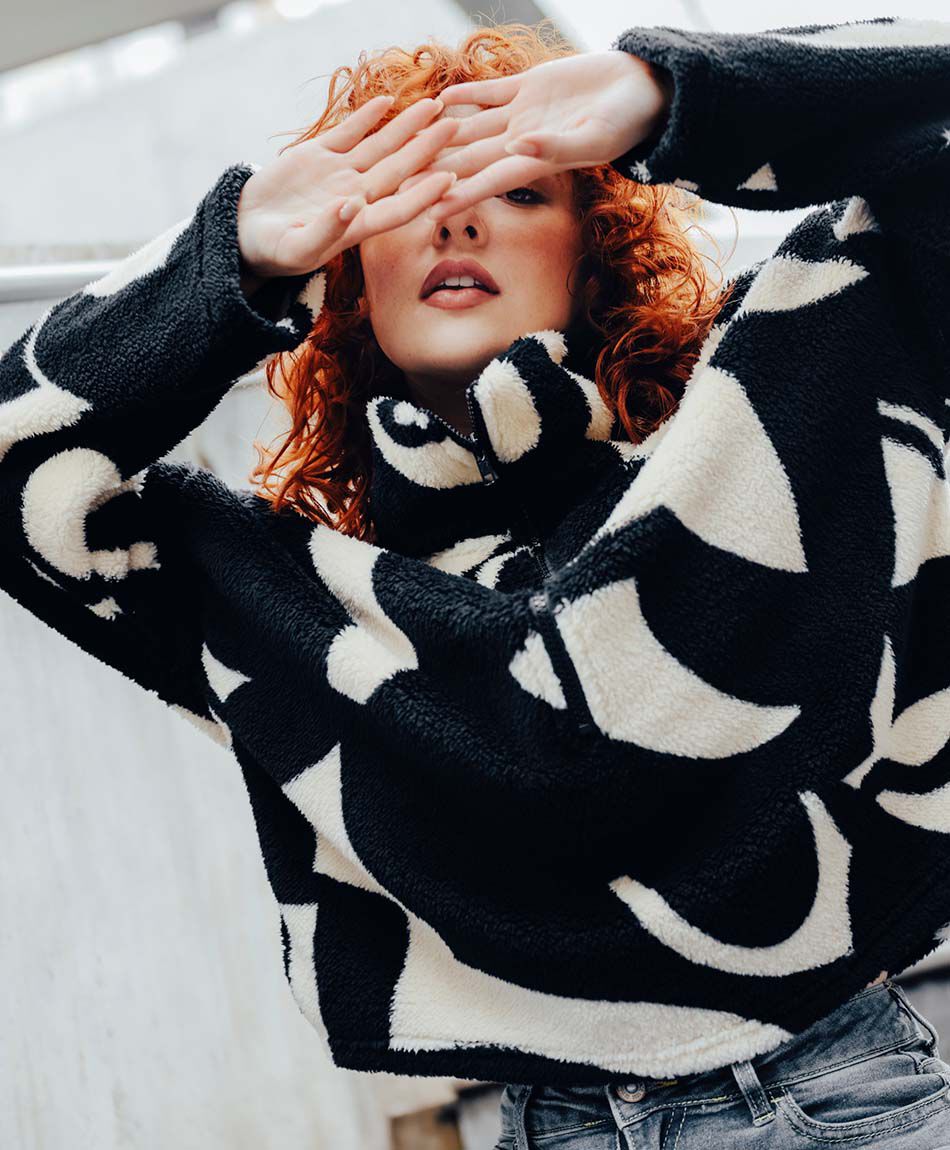 Polar mujer print bicolor