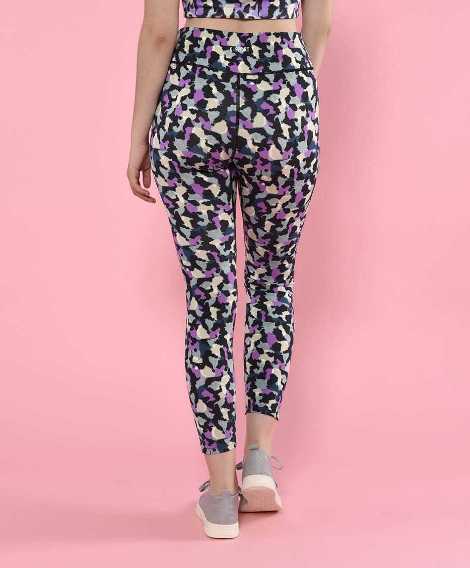 Calza mujer animal print tiro alto