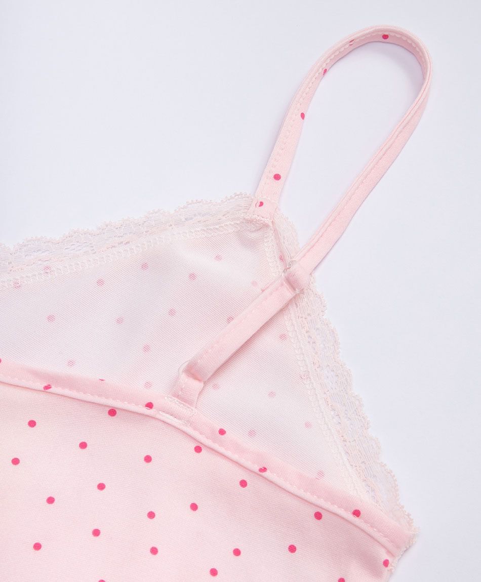 Baby doll mujer puntos rosado