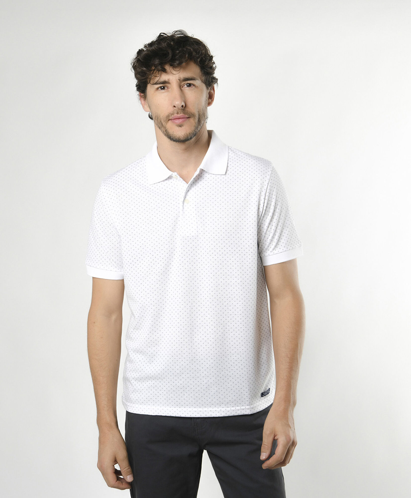 Polera hombre cuello piqué puntos Polera hombre cuello piqué puntos