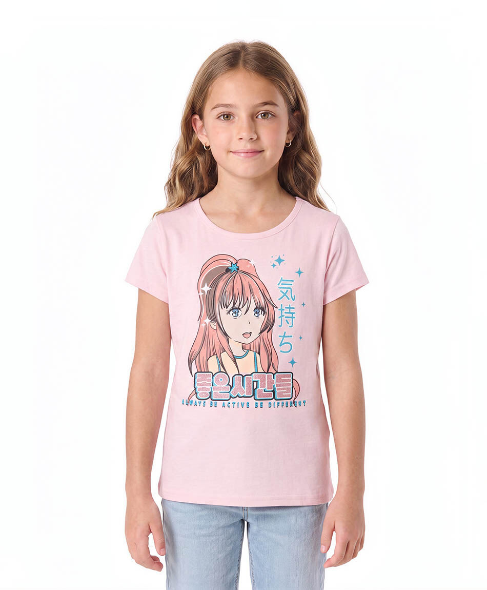 Polera ni&ntilde;a anim&eacute; frase