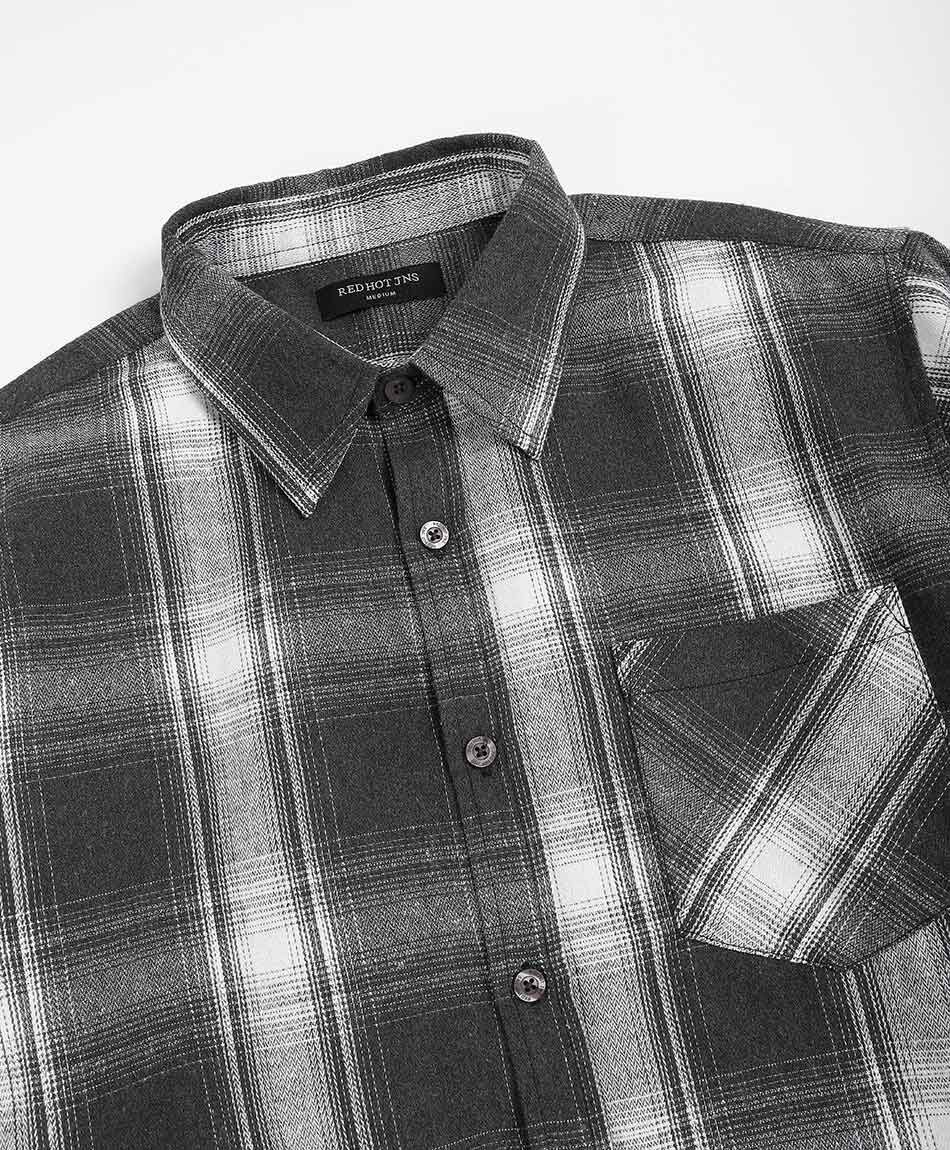 Camisa hombre cuadrill&eacute; franela