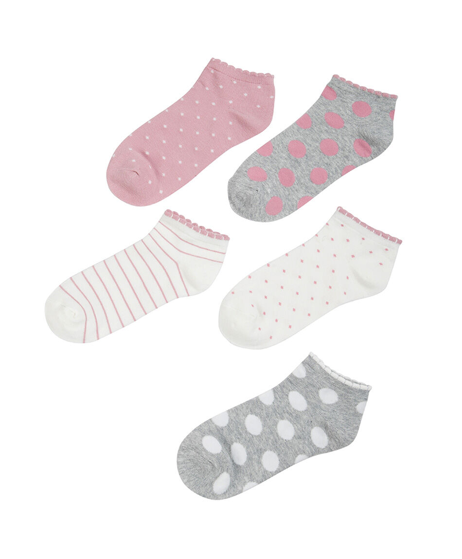 Pack 5 calcetines mujer cortos variados
