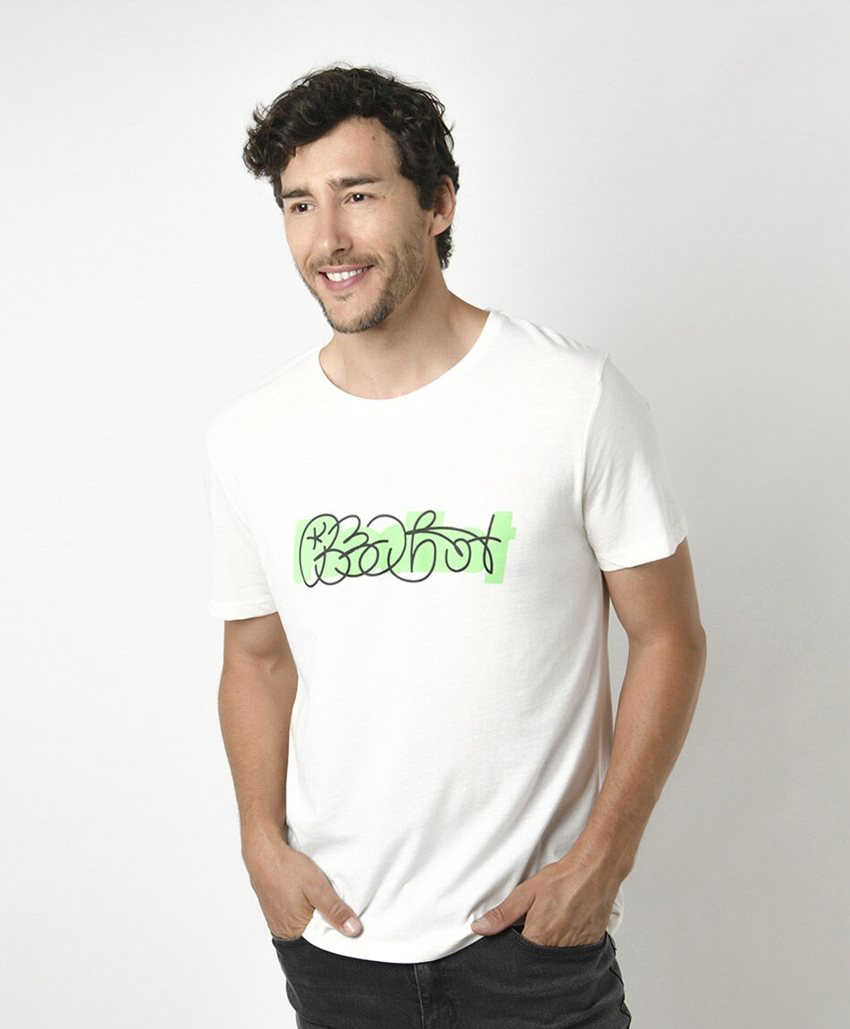 Polera hombre estampado redhot