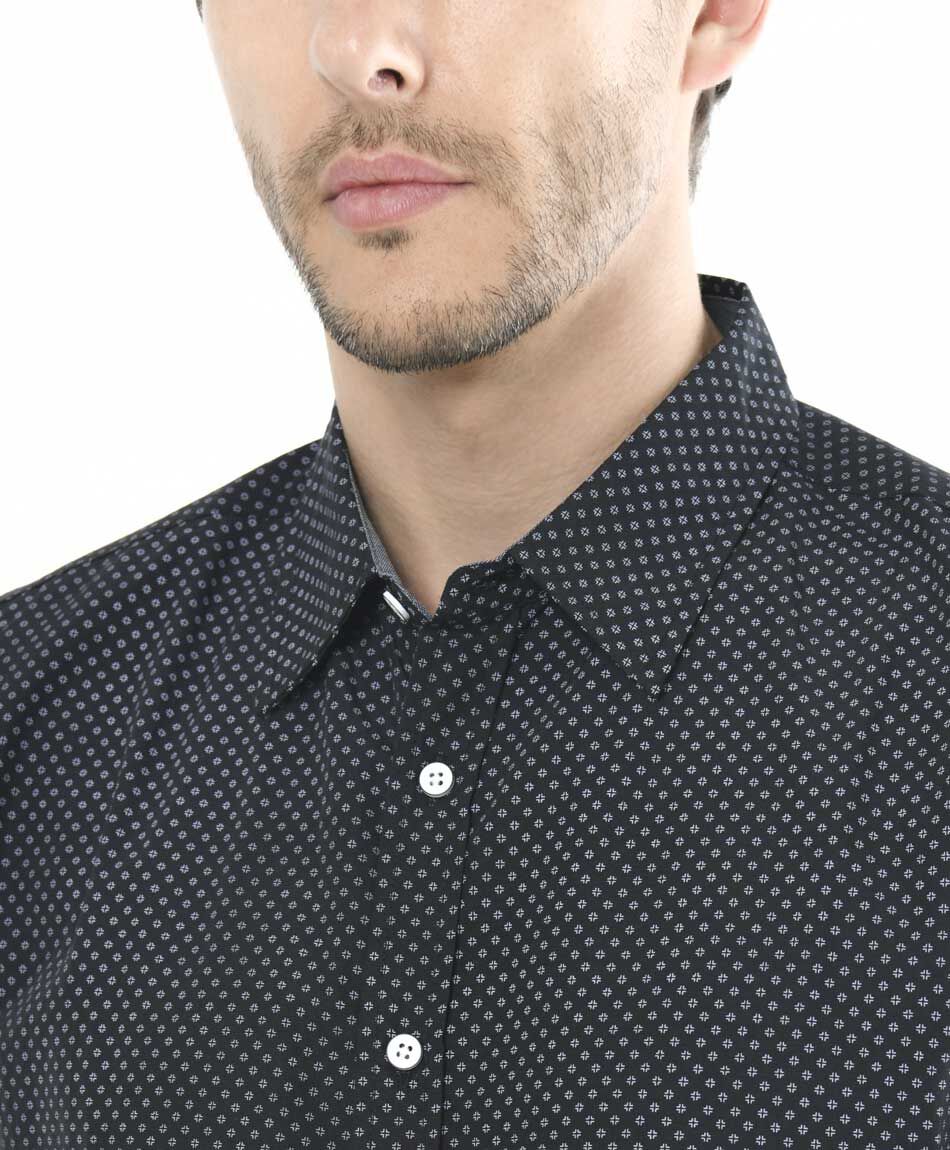 Camisa hombre mini puntitos