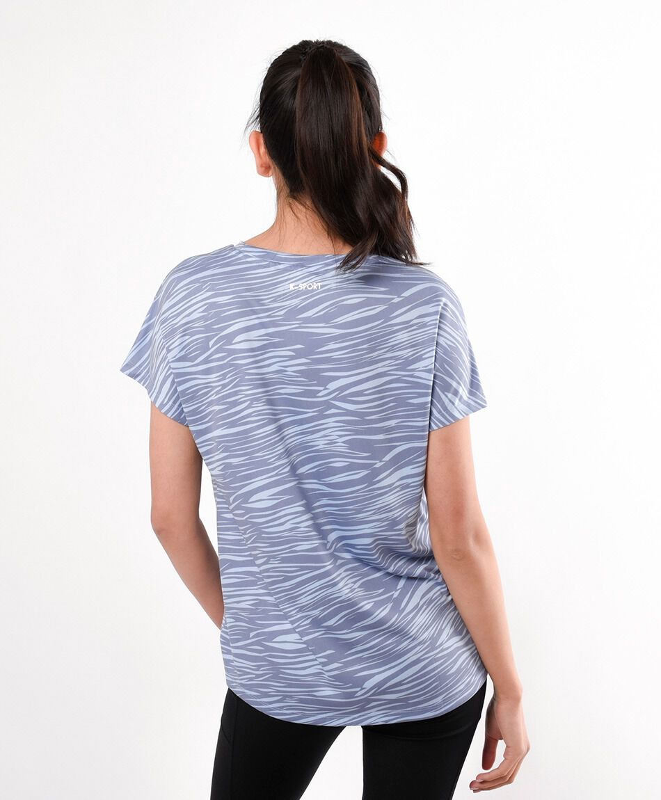 Polera deportiva mujer ondas