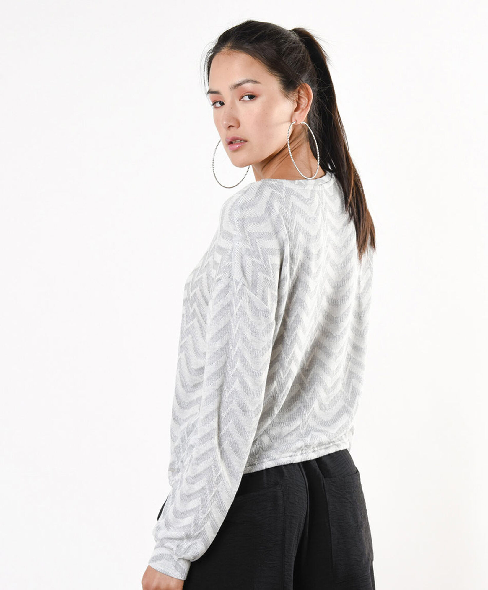 Tejido mujer zigzag lazo Tejido mujer zigzag lazo