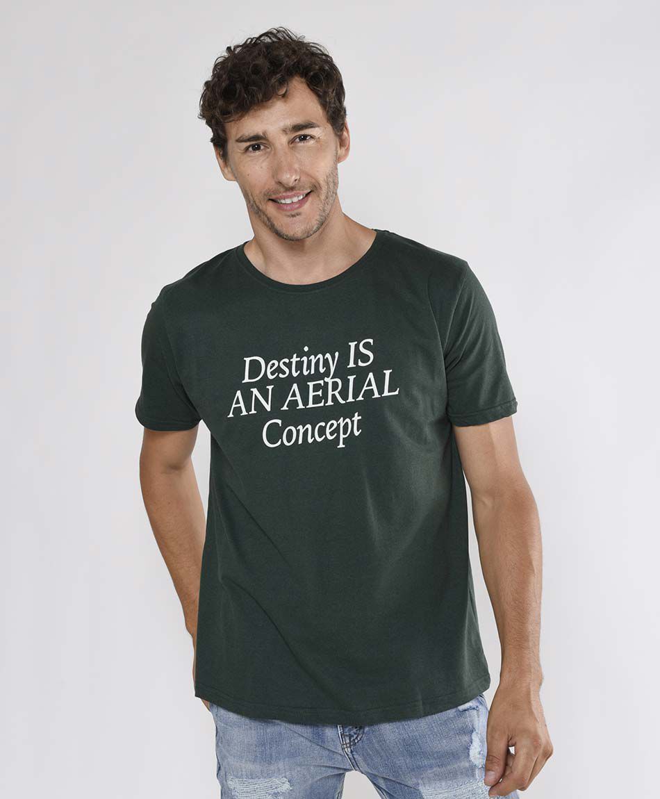 Polera hombre texto