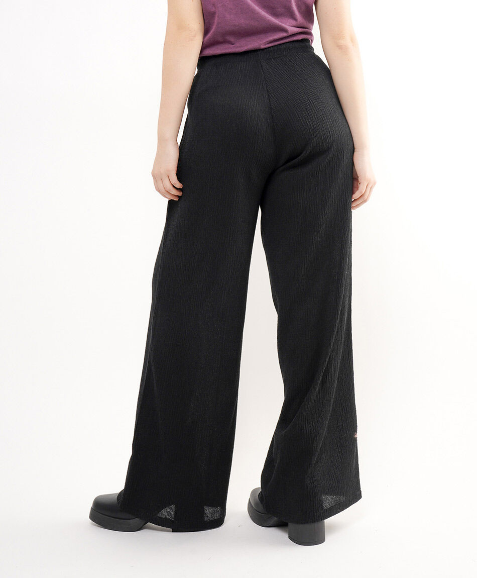 Pantal&oacute;n mujer tiro alto acampanado