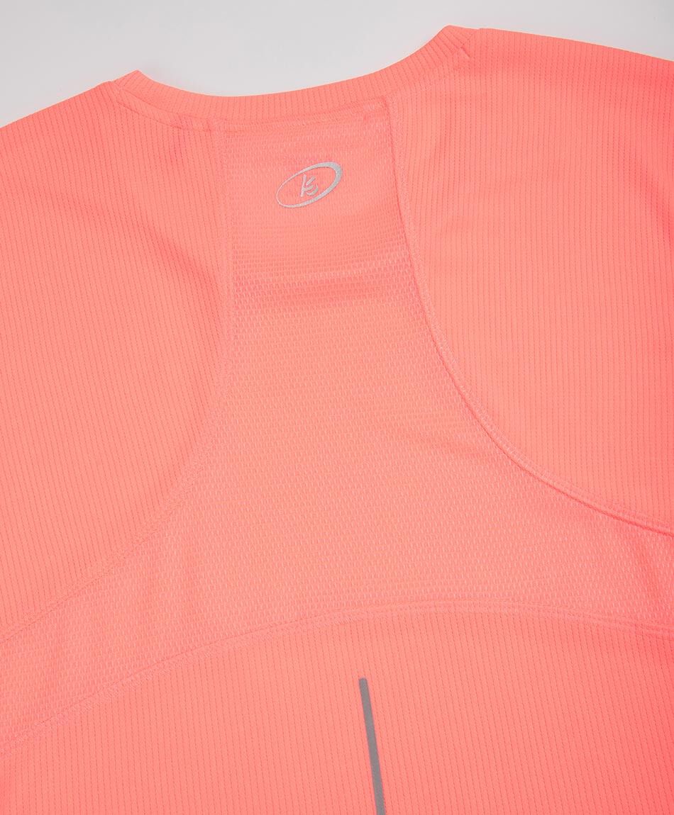 Polera deportiva mujer lisa coral