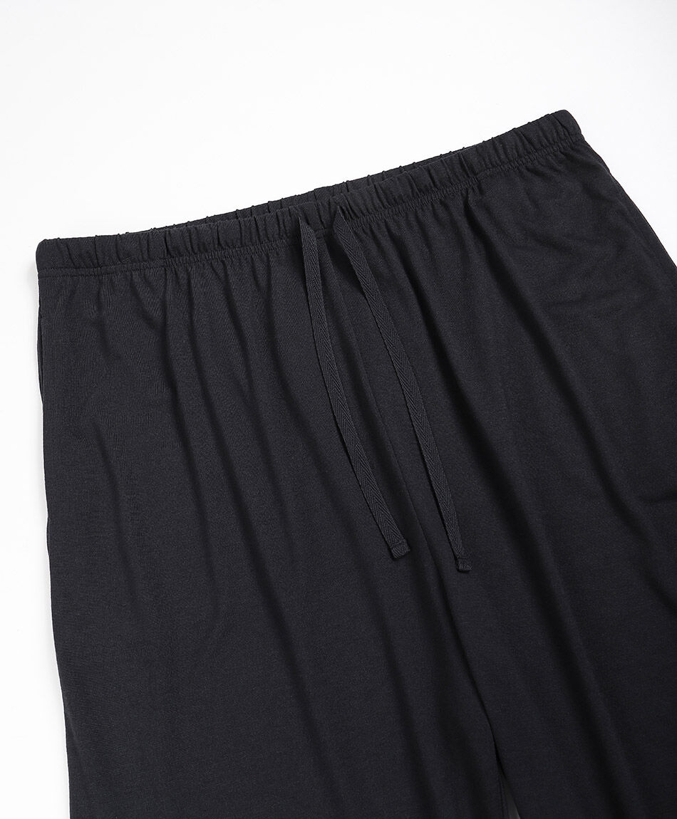 Pijama hombre estampado oso negro