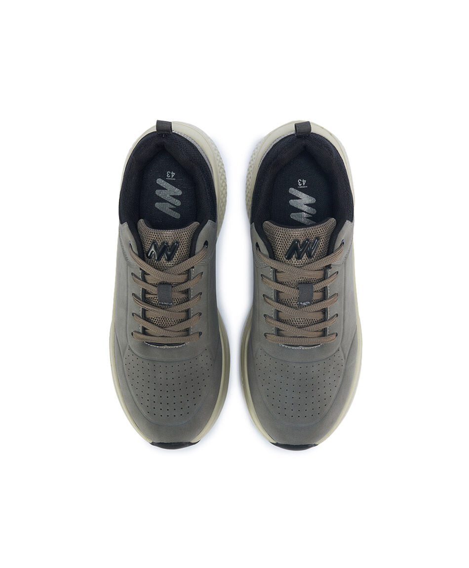 Zapatillas hombre verde oscuro